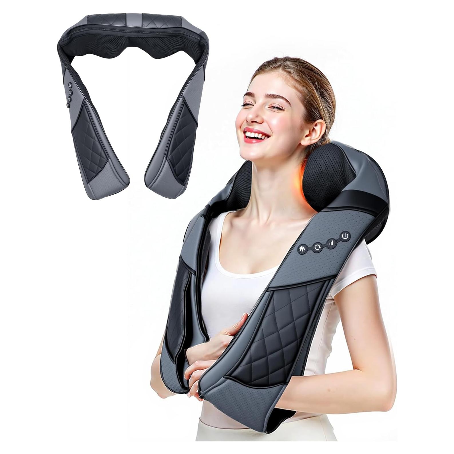 Masajeador Eléctrico de Cuello y Espalda Shiatsu Ceamorfco con Calor