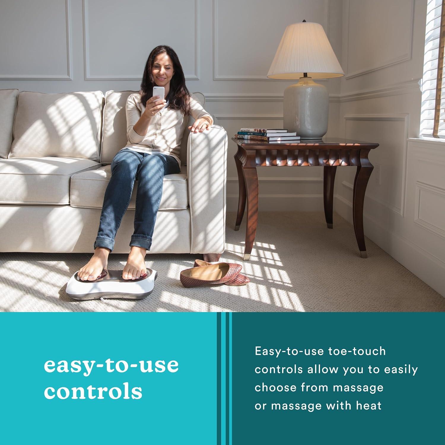 Masajeador de pies Shiatsu HoMedics FMS-150H con calor