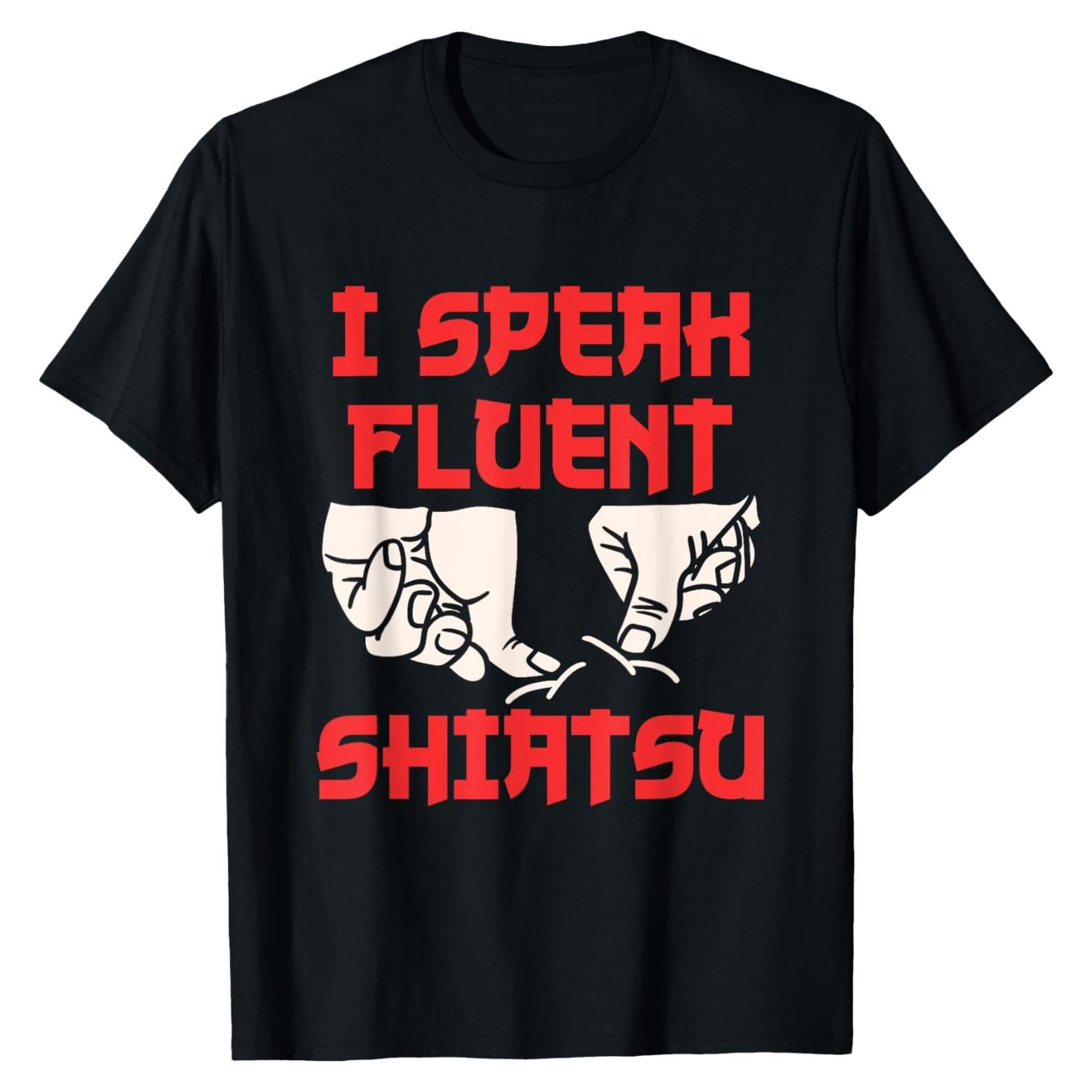 Camiseta Shiatsu Terapeuta Masajista Hombre Negro