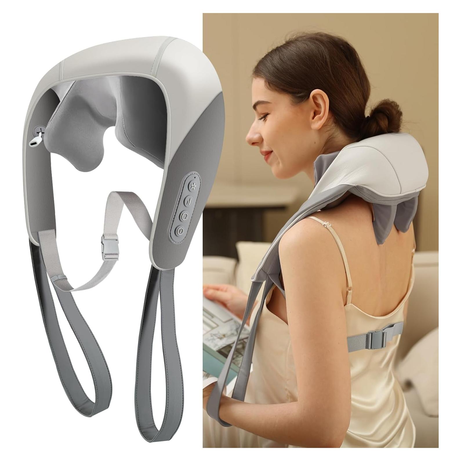 Masajeador de Cuello Shiatsu Evebless 5D Inalámbrico con Calor