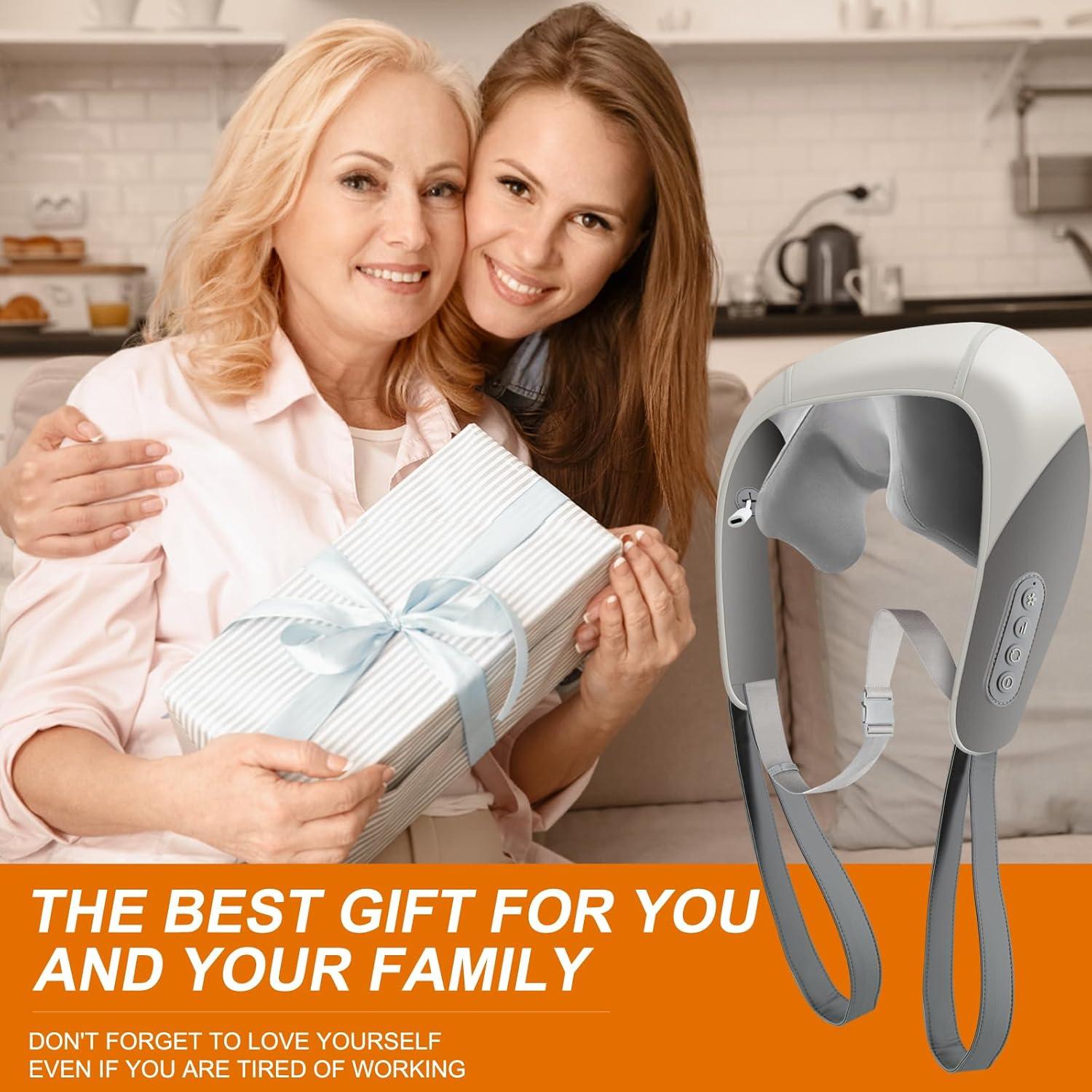 Masajeador de Cuello Shiatsu Evebless 5D Inalámbrico con Calor