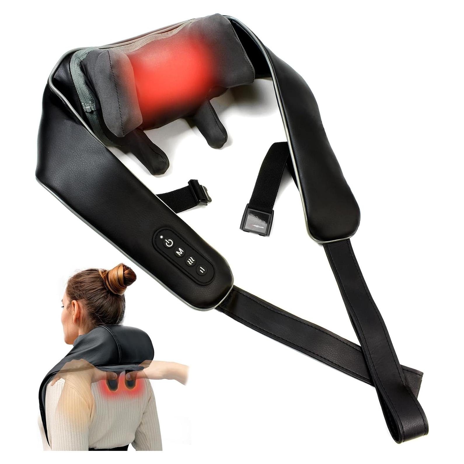 Masajeador Inalámbrico Zyllion ZMA-36 para Cuello y Hombros