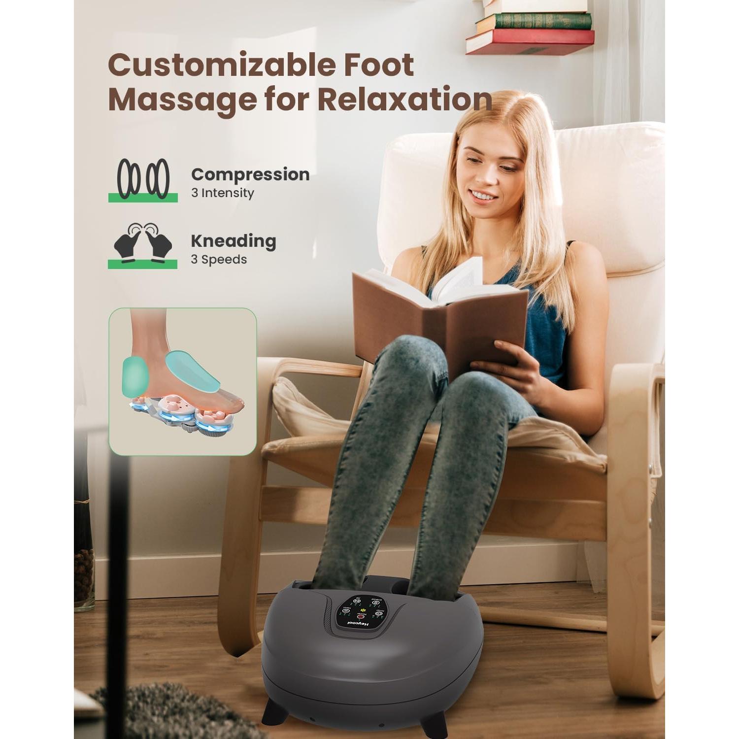 Masajeador de Pies Shiatsu Heycool HY-5C2-3 con Calor