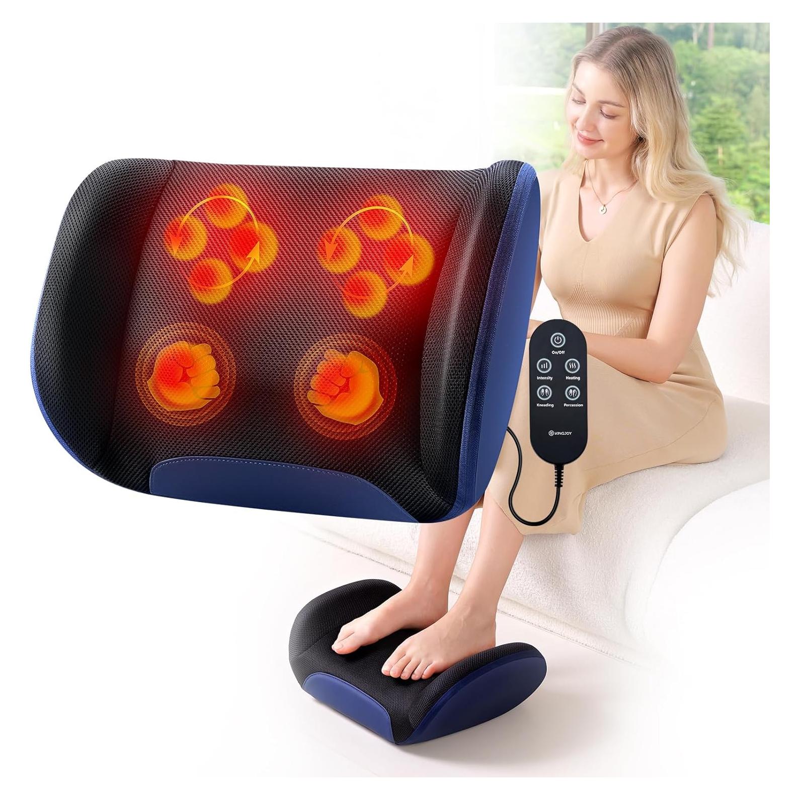 Masajeador de Pies Shiatsu KINGJOY FK6 con Calor y Amasado