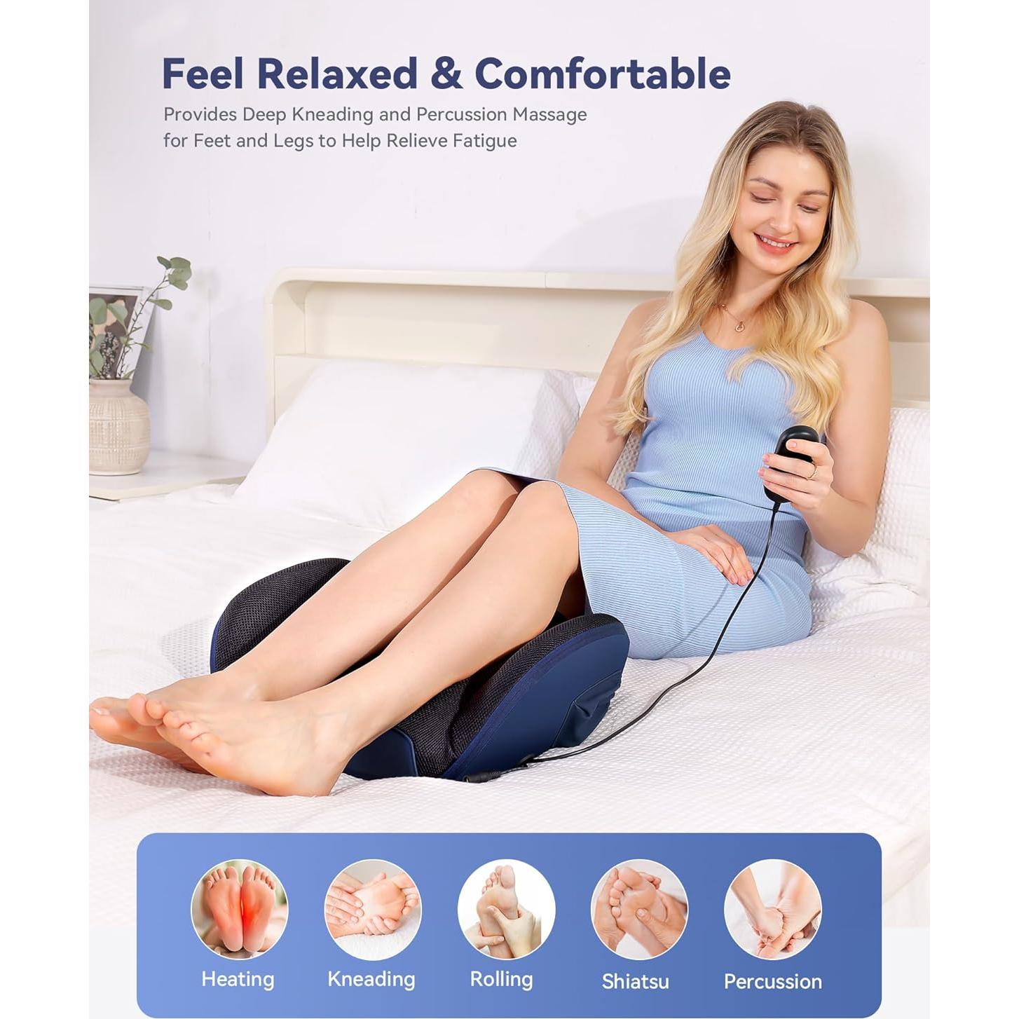 Masajeador de Pies Shiatsu KINGJOY FK6 con Calor y Amasado