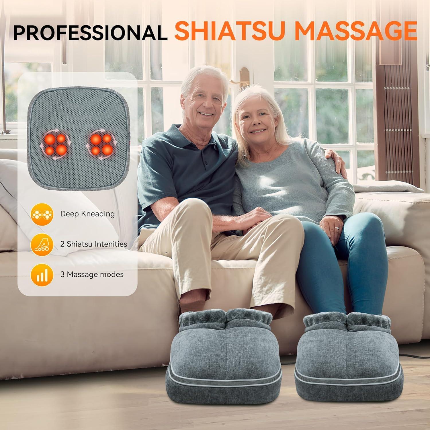 Masajeador de pies Shiatsu Snailax SL-542 con calor