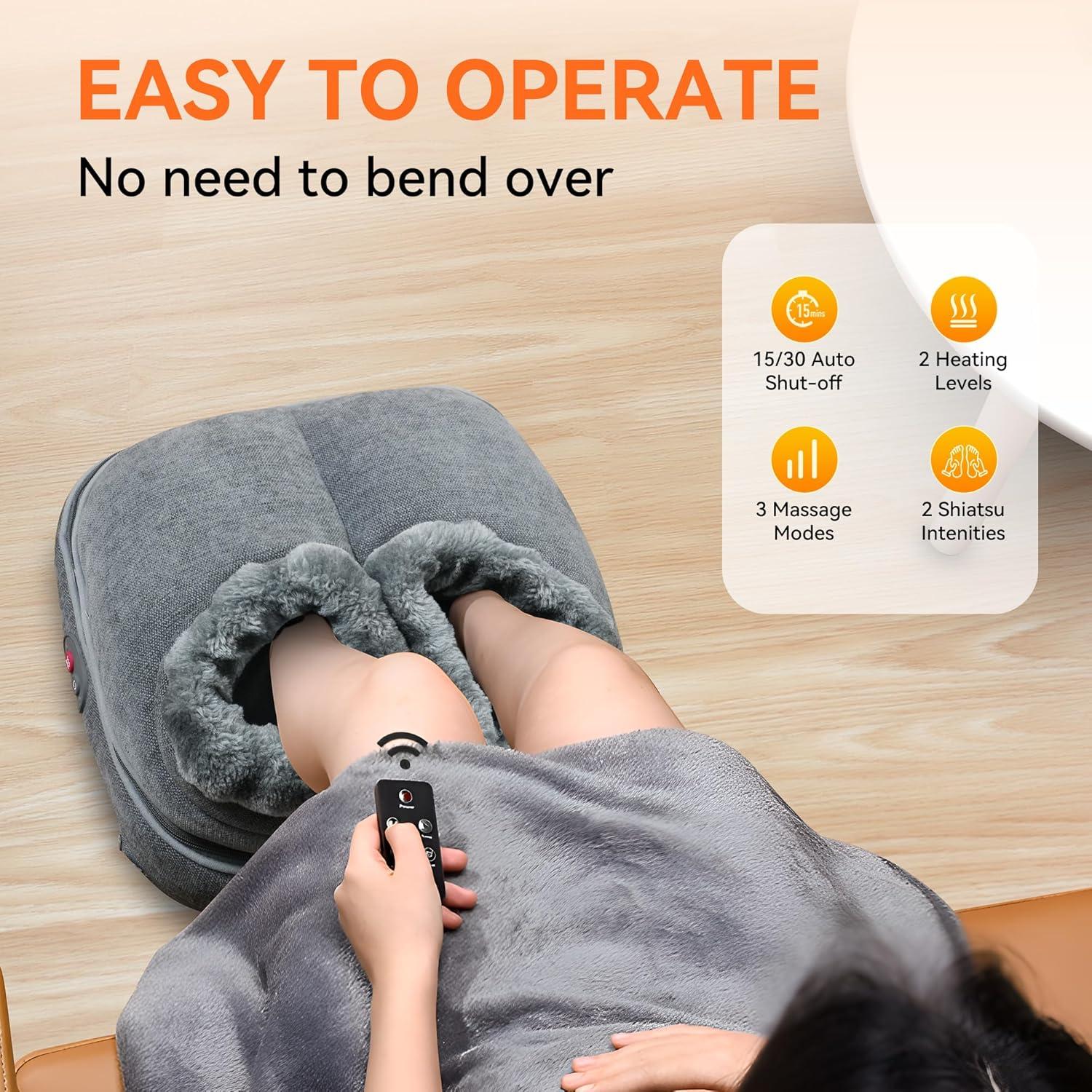 Masajeador de pies Shiatsu Snailax SL-542 con calor