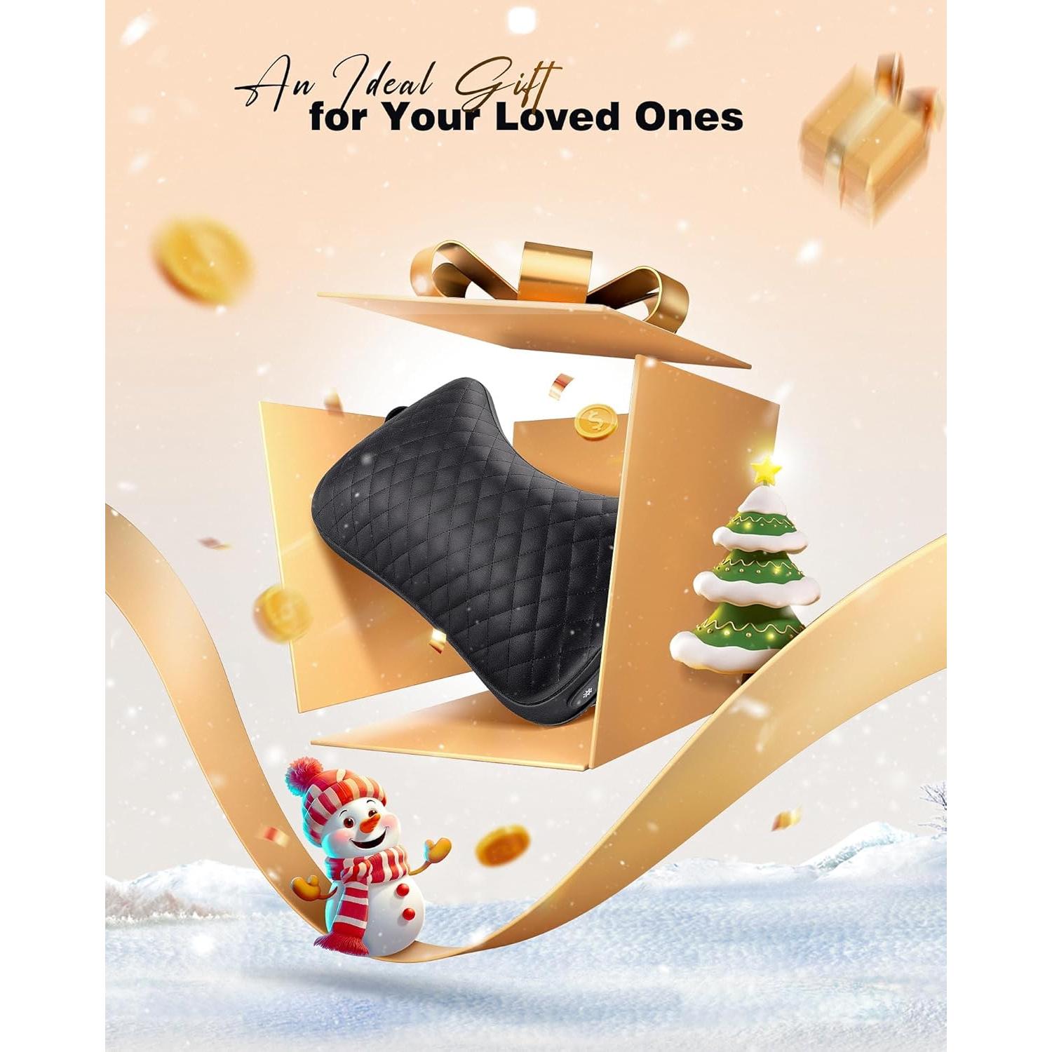 Masajeador de Espalda KNQZE con Calor 4D, Alivio Dolor Tejido Profundo