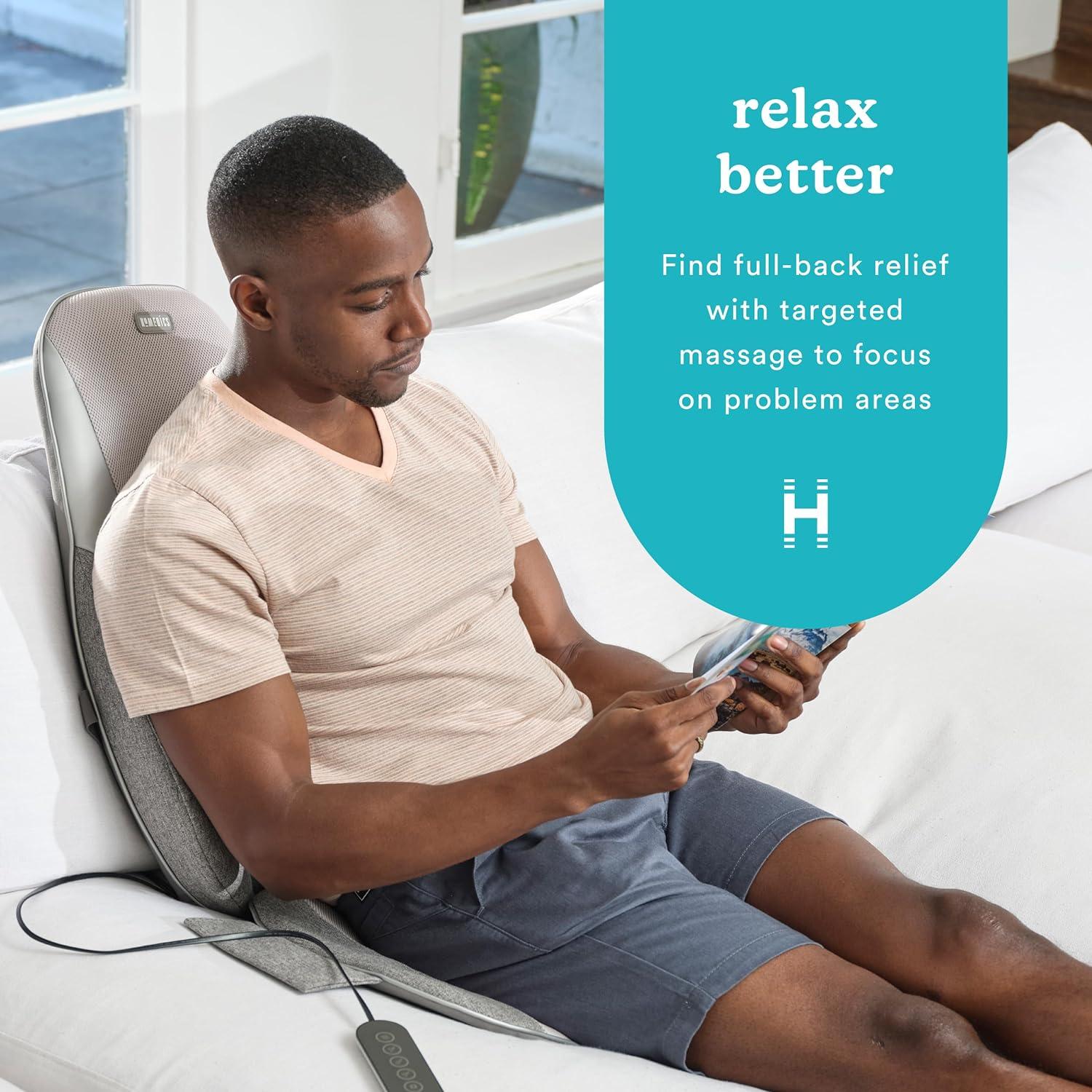 Cojín de Masaje Shiatsu HoMedics MCS-382HJ con Calor