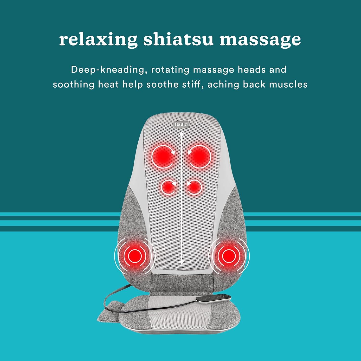 Cojín de Masaje Shiatsu HoMedics MCS-382HJ con Calor