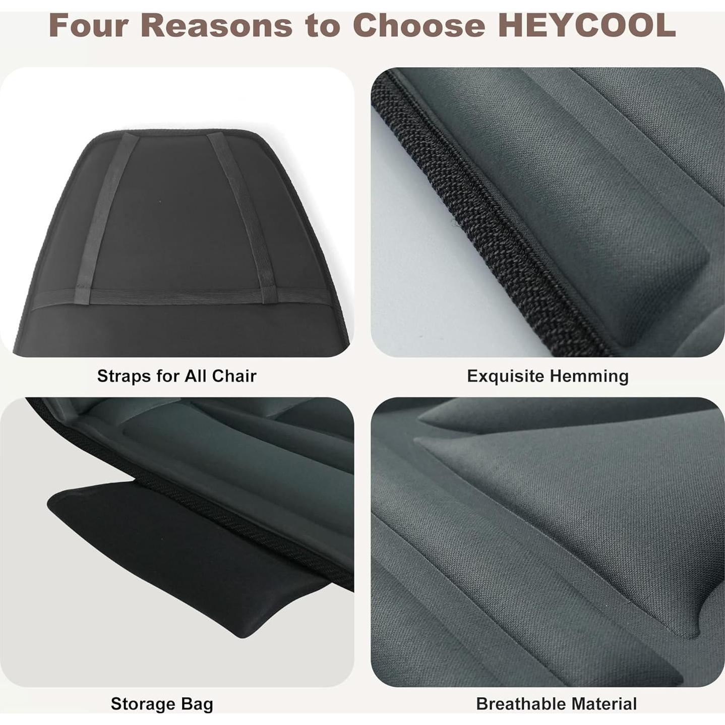 Masajeador de Espalda Heycool con Calor y Vibración 10 Motores