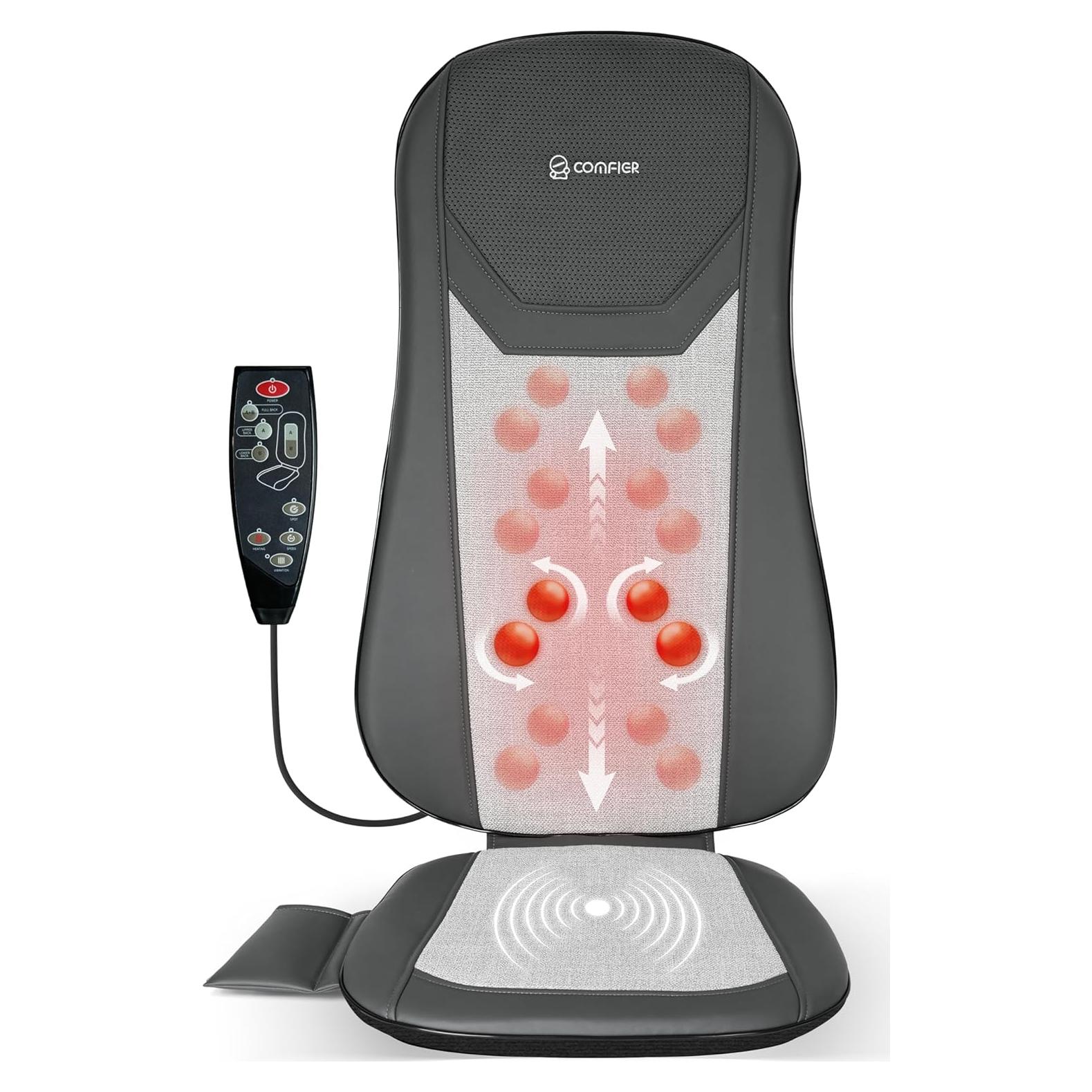 Masajeador Shiatsu COMFIER con Calor y 2 Velocidades - Espalda Completa