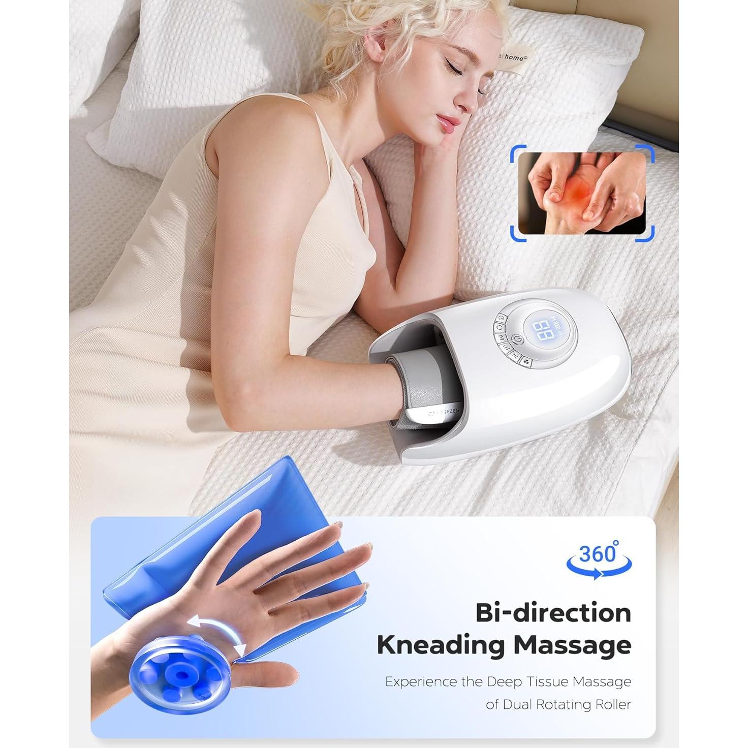 Masajeador de Manos EaseZen H7 con Calor y Compresión