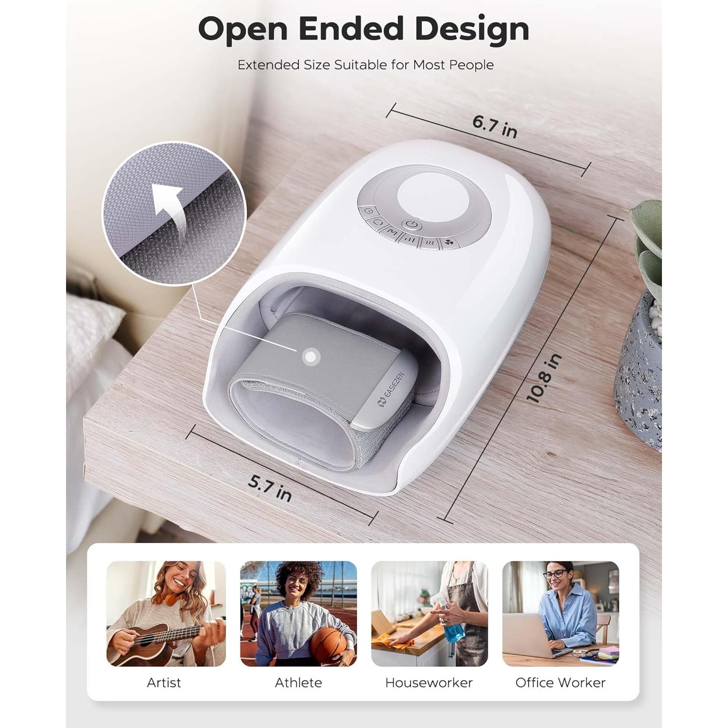 Masajeador de Manos EaseZen H7 con Calor y Compresión