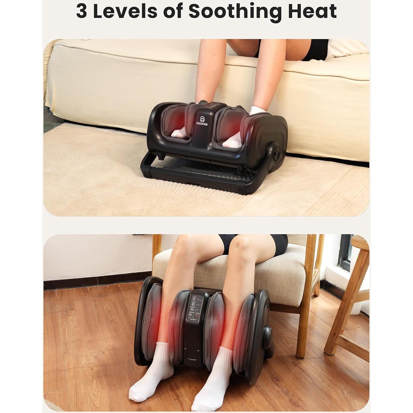 Masajeador de Pies Shiatsu COMFIER CF-5416 con Calor y Compresión