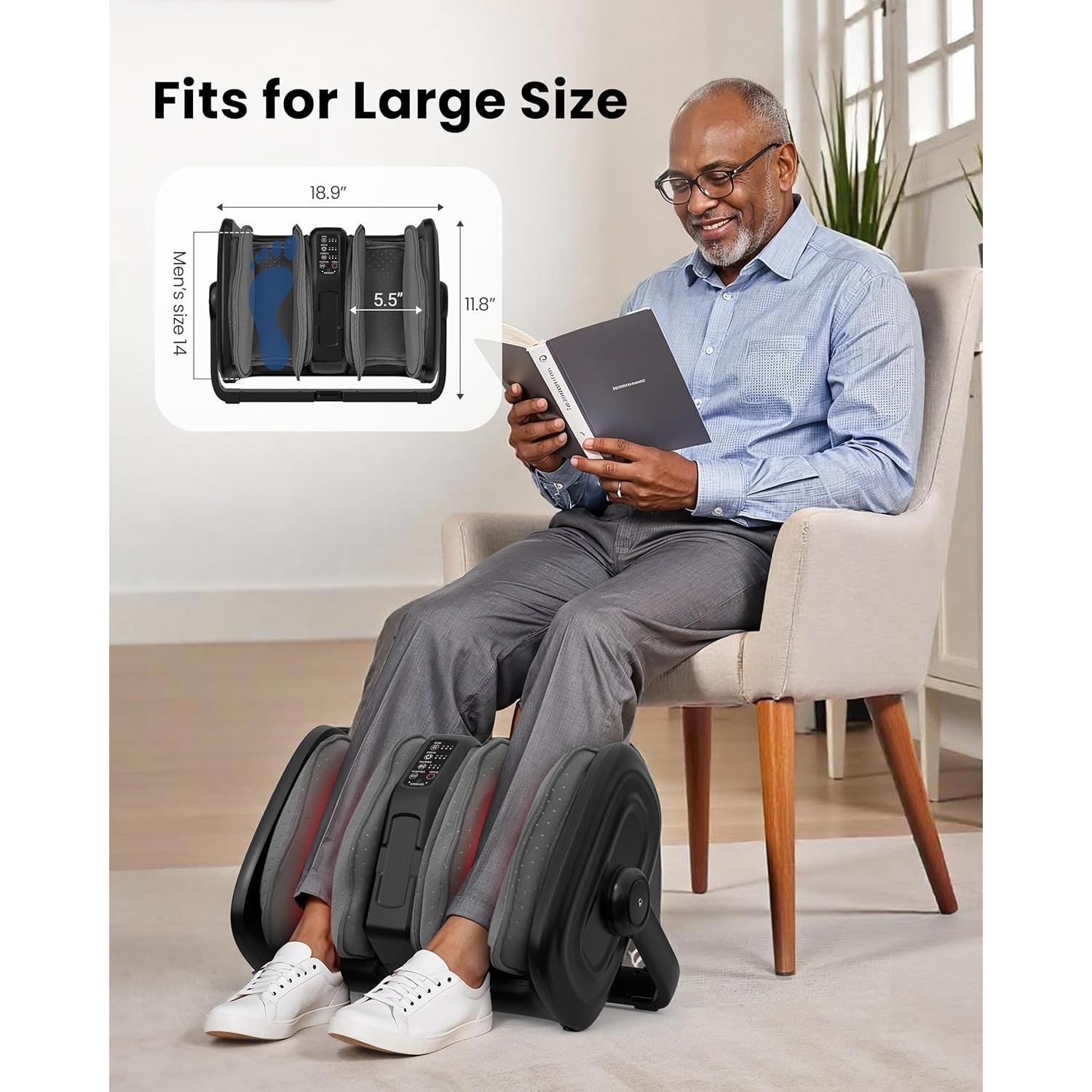 Masajeador de Pies Shiatsu COMFIER CF-5416 con Calor y Compresión