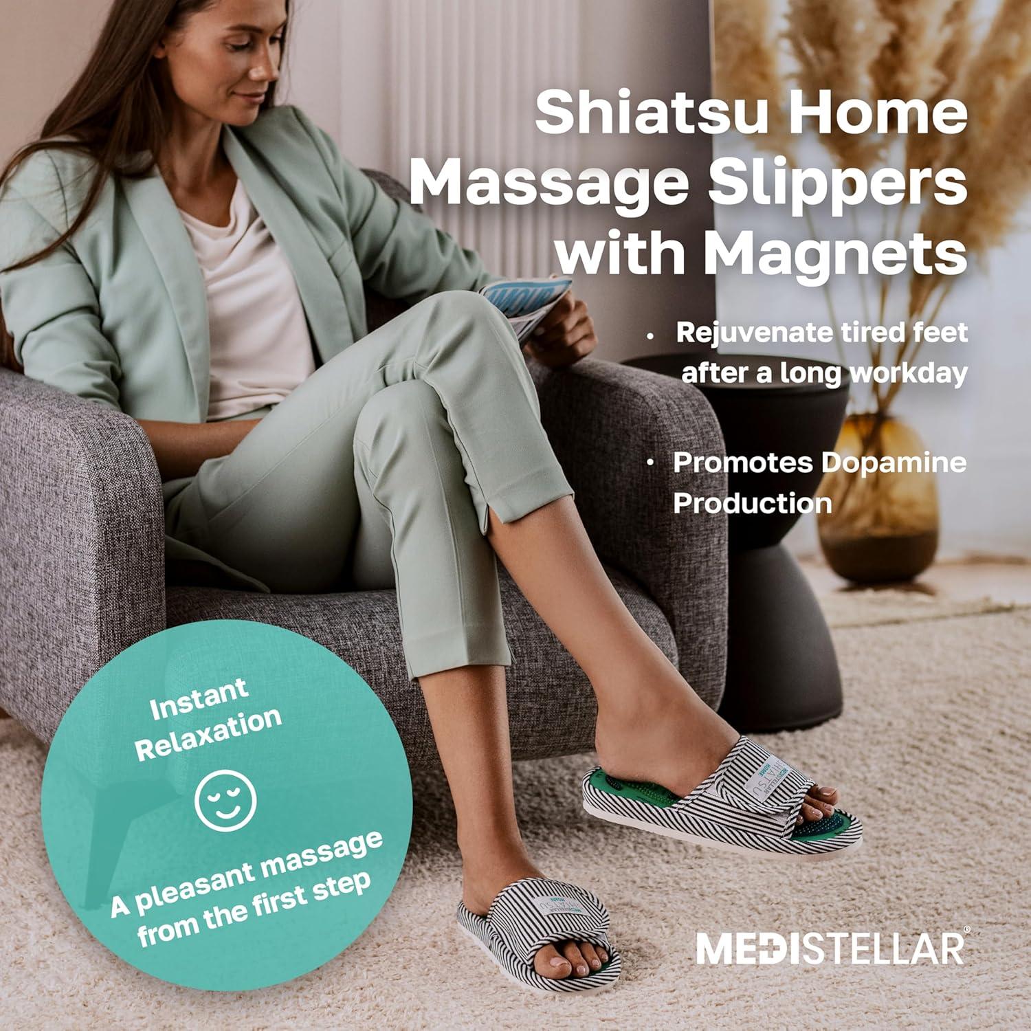 Zapatillas de Masaje Shiatsu Medistellar para Alivio de Pies