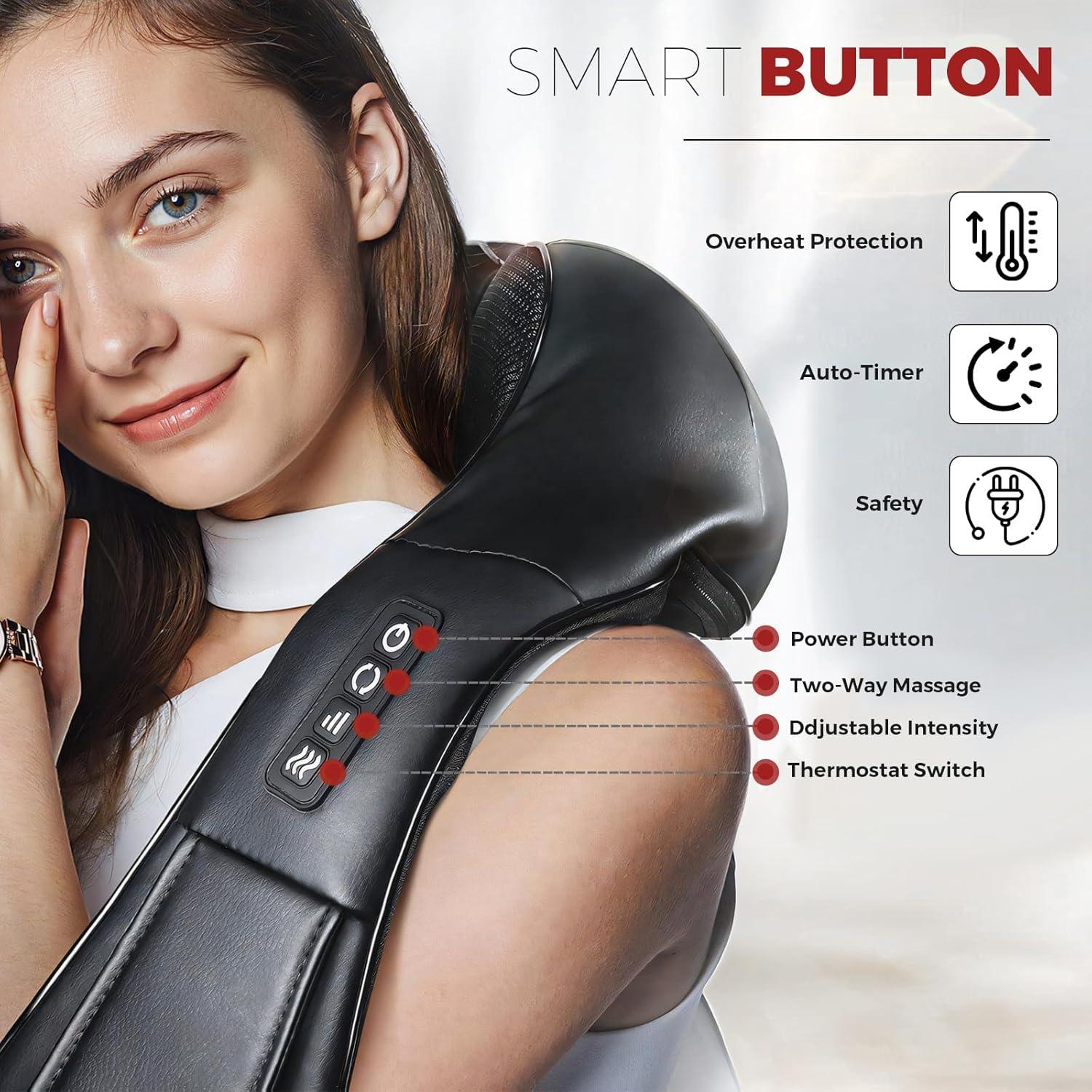 Masajeador de Cuello y Espalda URSMILEKIT 4D con Calor