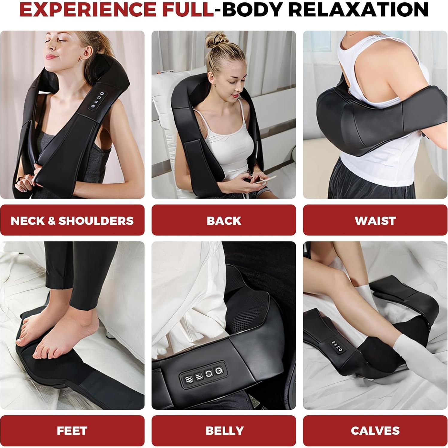 Masajeador de Cuello y Espalda URSMILEKIT 4D con Calor