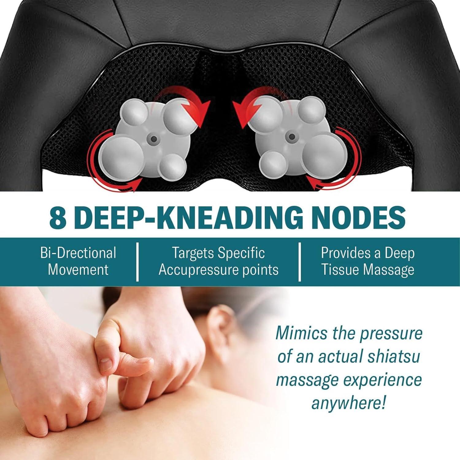 Masajeador de Cuello y Espalda URSMILEKIT 4D con Calor