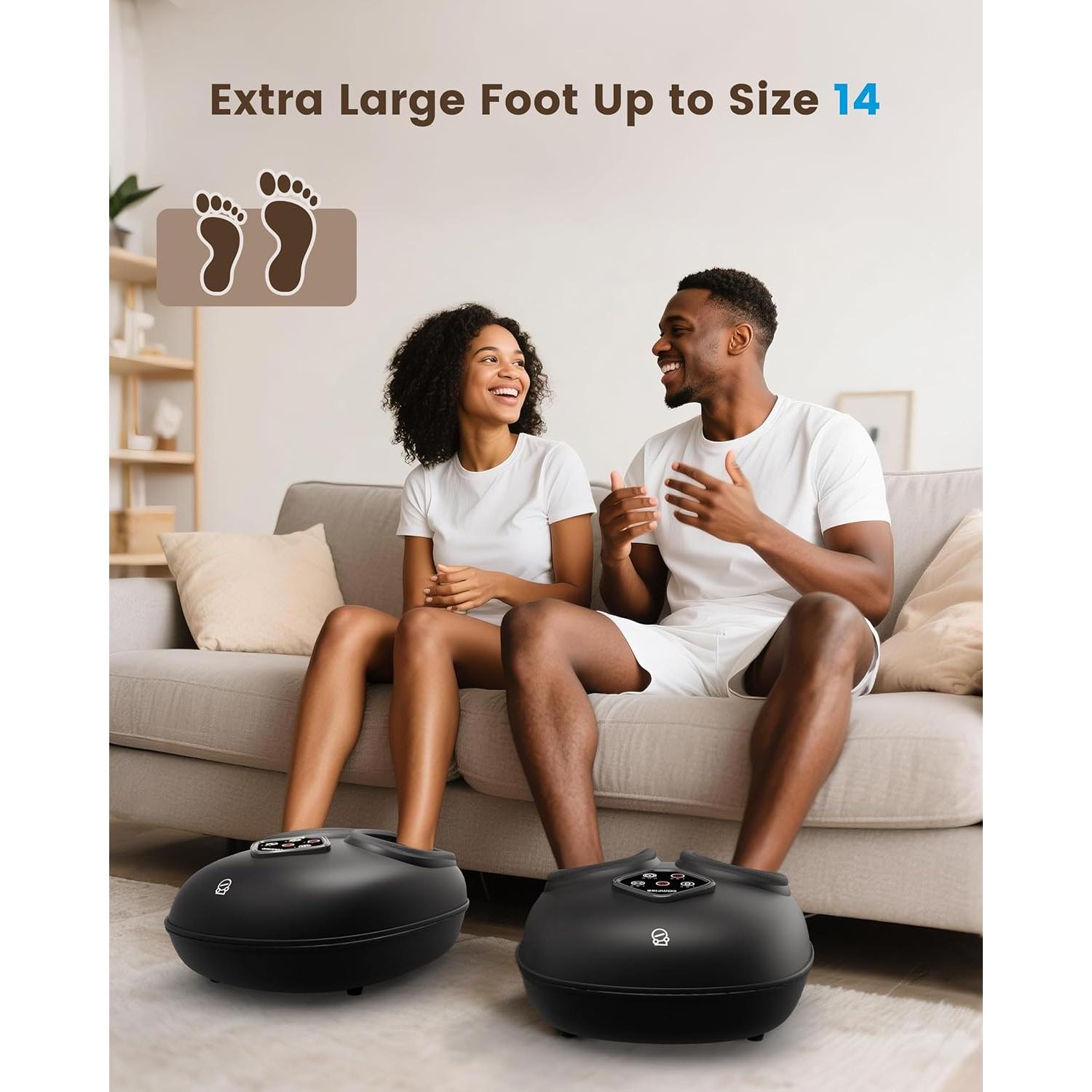 Masajeador de Pies Shiatsu COMFIER CF-5425 con Calor, Talla 48