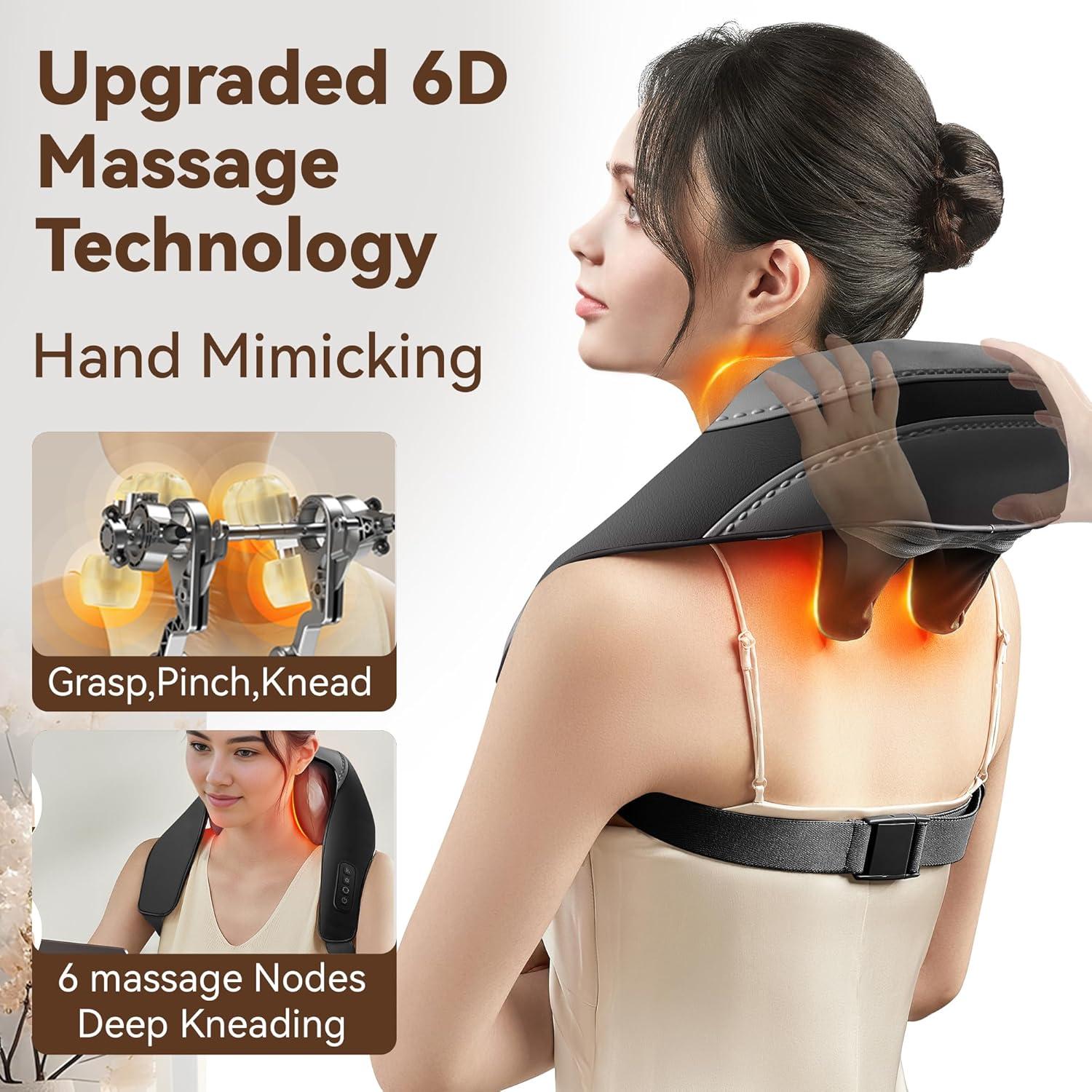 Masajeador Shiatsu KOSTAK para Cuello y Hombros con Calor