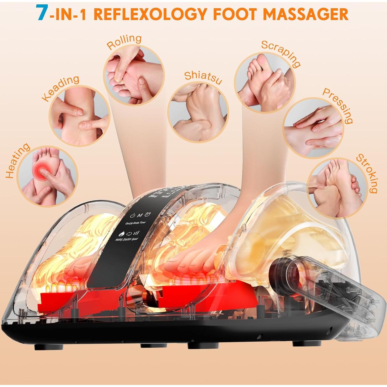 Masajeador de pies Shiatsu CARESKYpro FM801 con Calor 3 Niveles