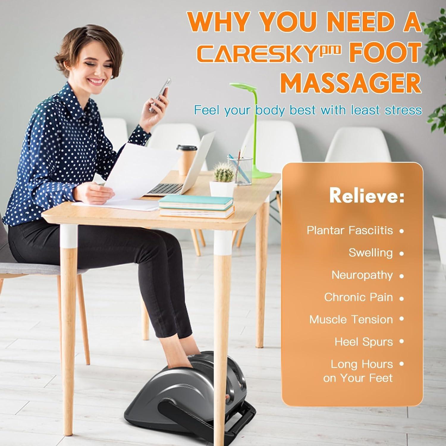 Masajeador de pies Shiatsu CARESKYpro FM801 con Calor 3 Niveles