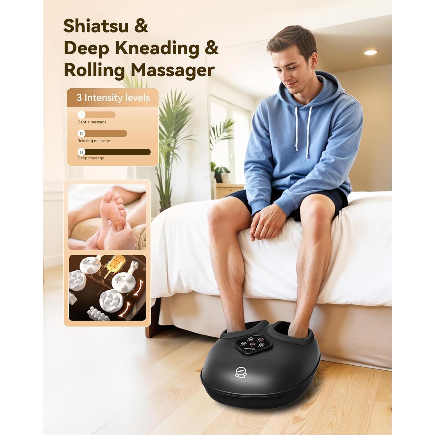 Masajeador de Pies Shiatsu Comfier CF-5425 con Calor y Compresión