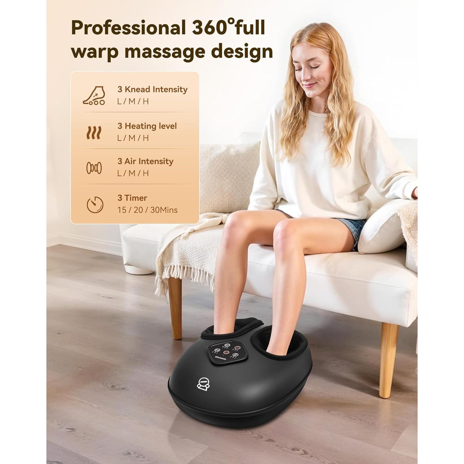 Masajeador de Pies Shiatsu Comfier CF-5425 con Calor y Compresión