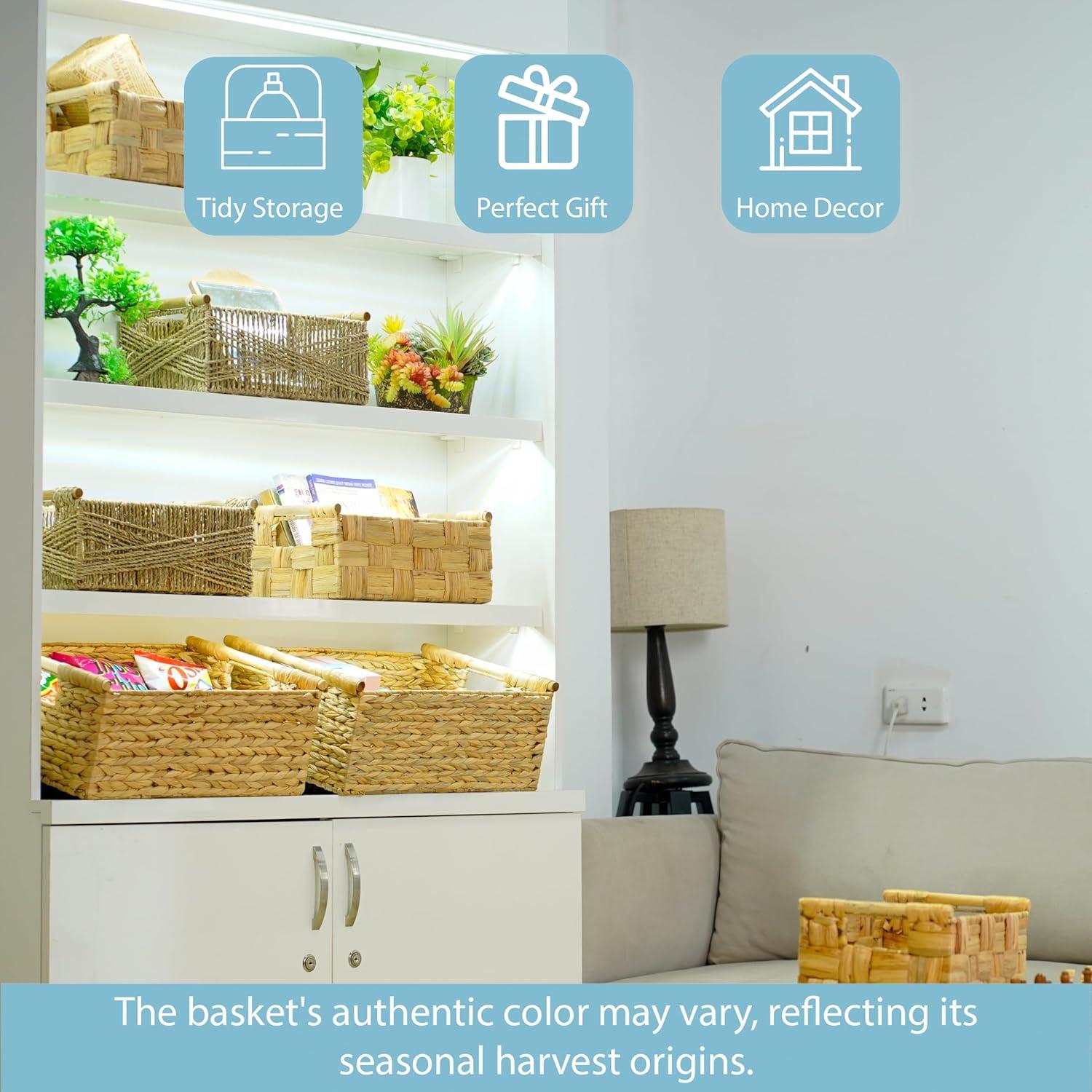 Cesta de Mimbre Extra Grande VATIMA 42x30.5x17.8 cm Ecológica