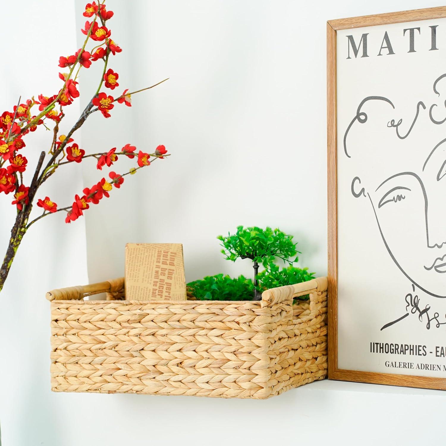 Cesta de Mimbre Extra Grande VATIMA 42x30.5x17.8 cm Ecológica