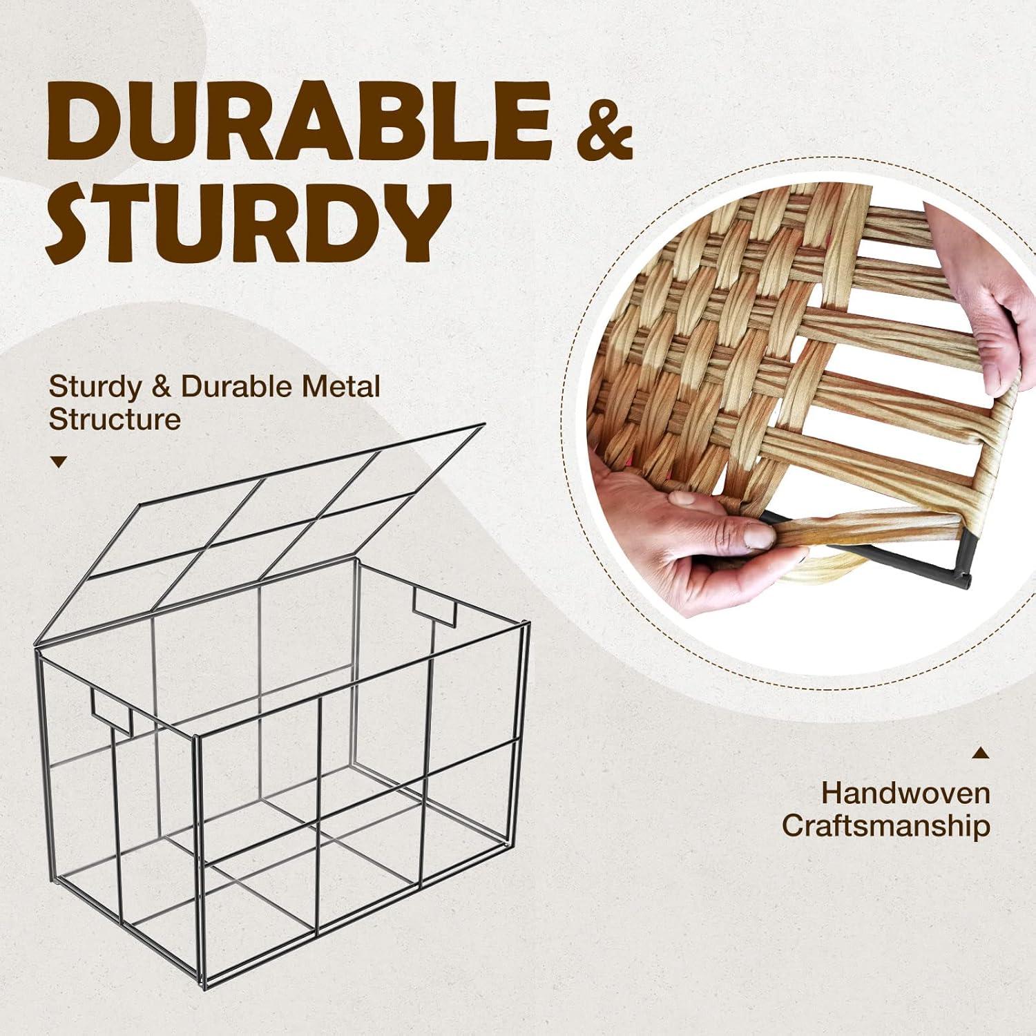 Cesta de Almacenamiento Greenstell 65L con Tapa Plegable