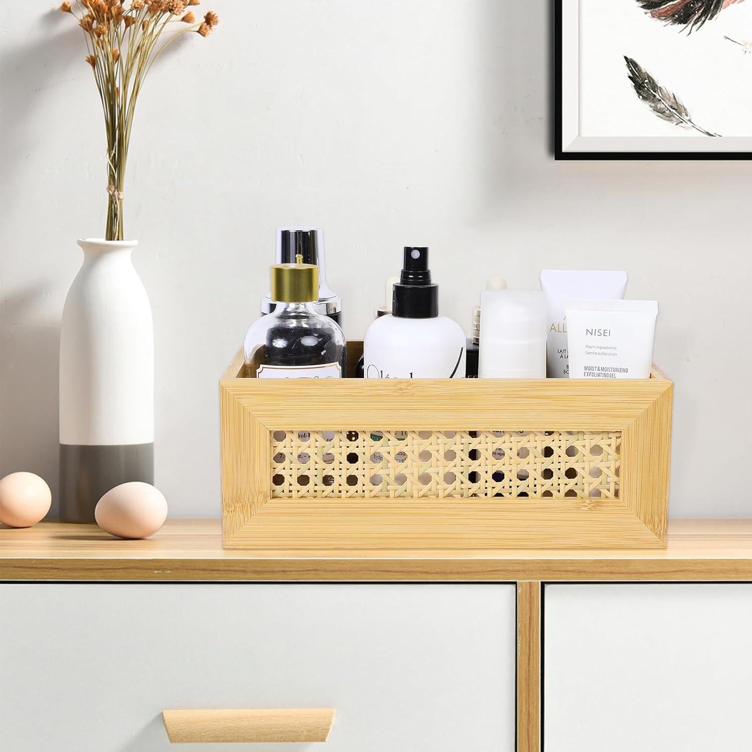 Conjunto de 3 Cestas de Almacenamiento ANMINY de Bambú