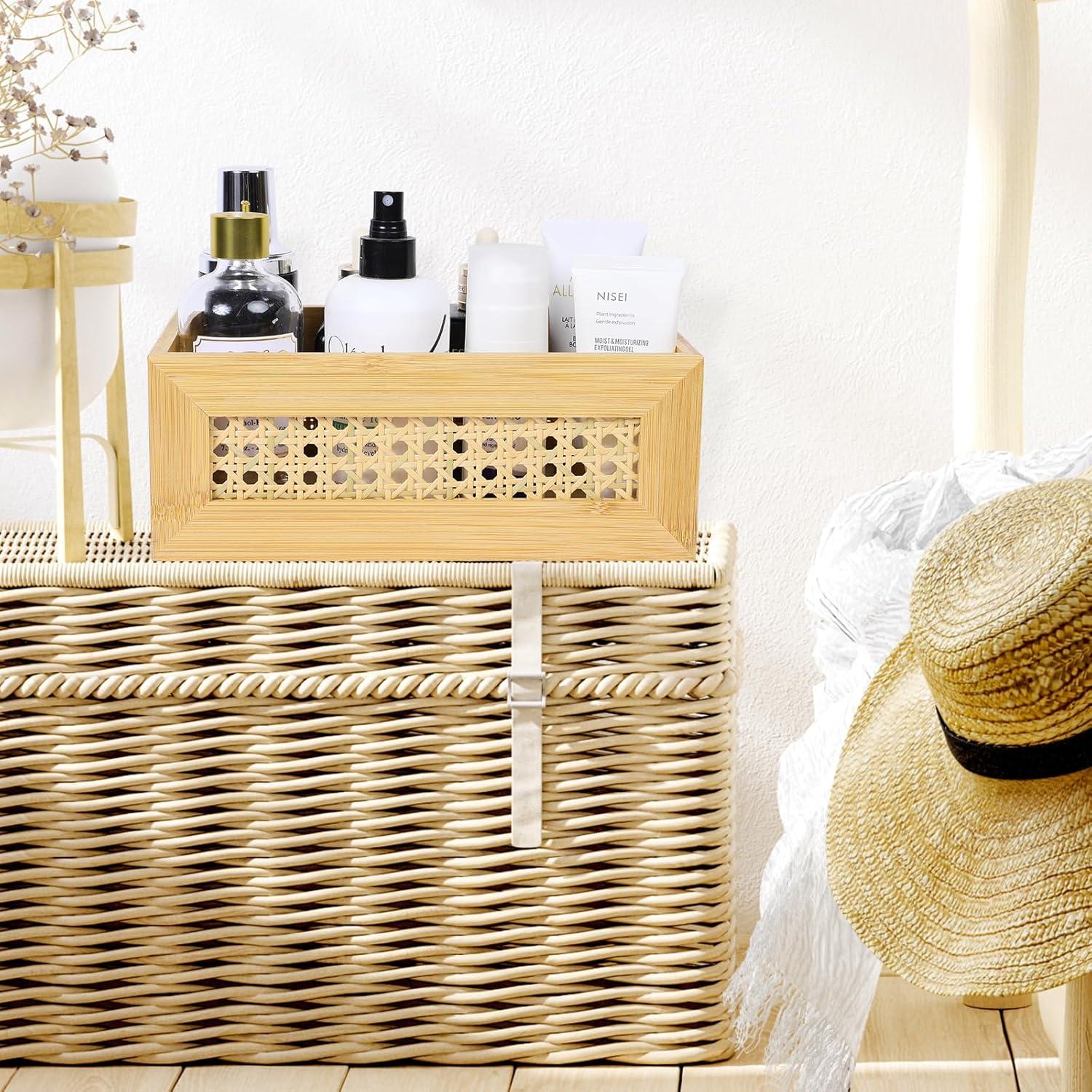 Conjunto de 3 Cestas de Almacenamiento ANMINY de Bambú