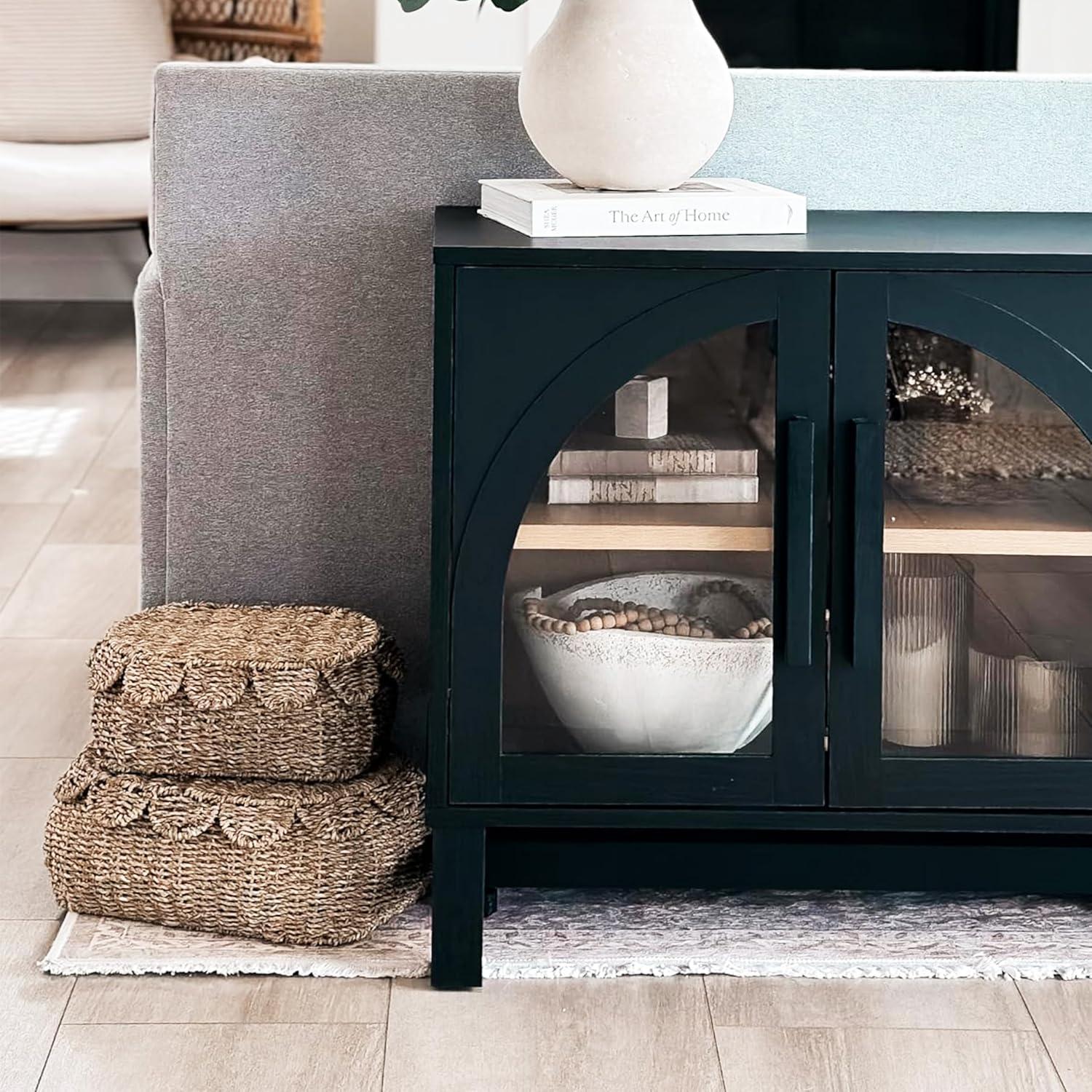 Juego de 2 Cestas de Almacenamiento Redondas LUSYDECO 35.5cm