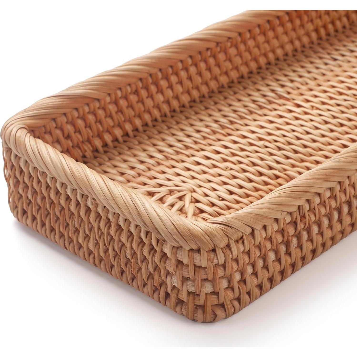 Bandeja de baño DECRAFTS de ratán natural 41.5x15.5x5 cm