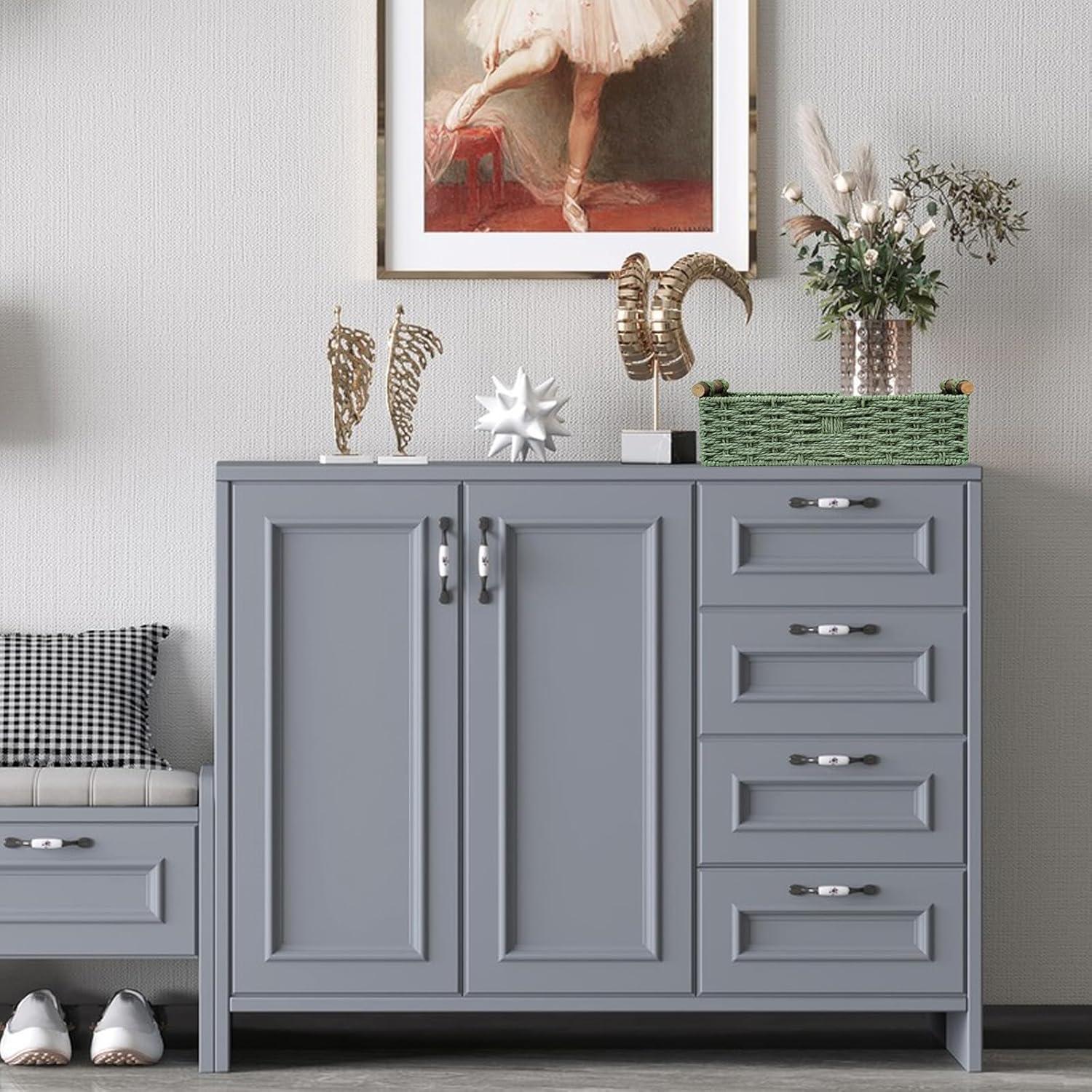 Cesta de Almacenamiento Hecha a Mano STOBSK Verde 36.8x16.8x9.5 cm