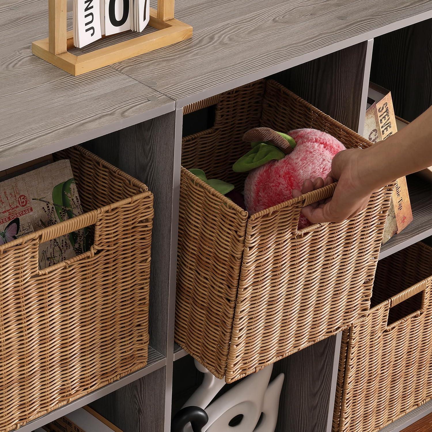 Cestas de Almacenamiento Plegables TAIMEI&G02 Caqui - Juego de 3