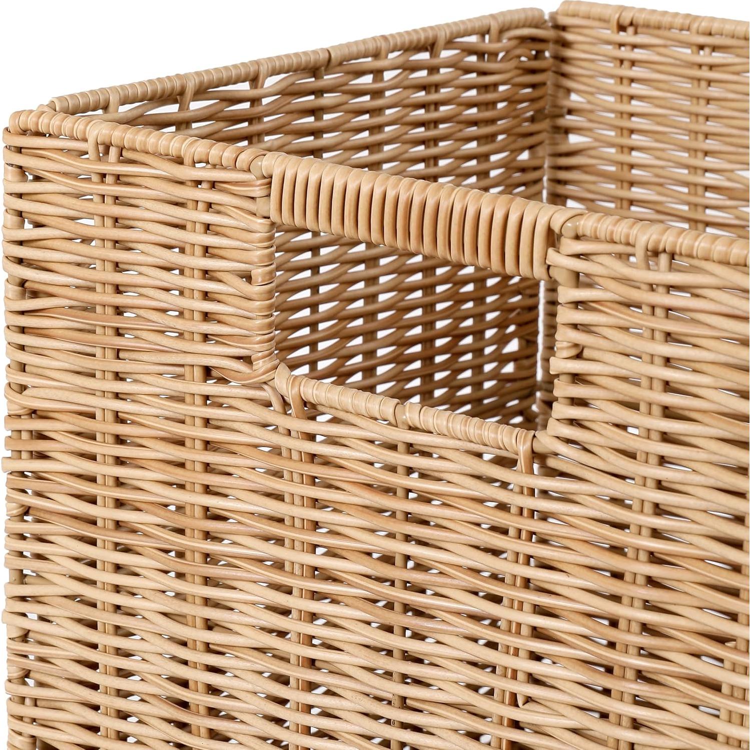 Cestas de Almacenamiento Plegables TAIMEI&G02 Caqui - Juego de 3