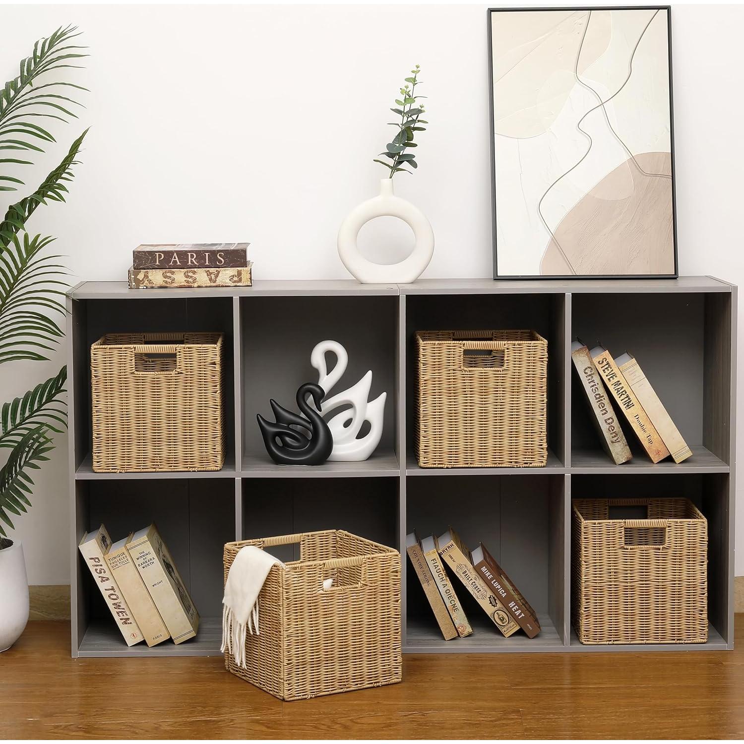 Cestas de Almacenamiento Plegables TAIMEI&G02 Caqui - Juego de 3