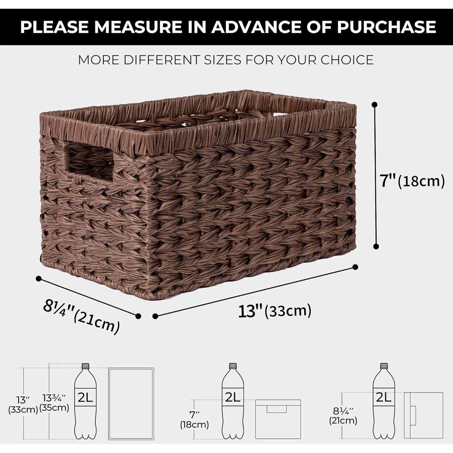 Cestas de Almacenamiento de Mimbre GRANNY SAYS - Paquete de 2