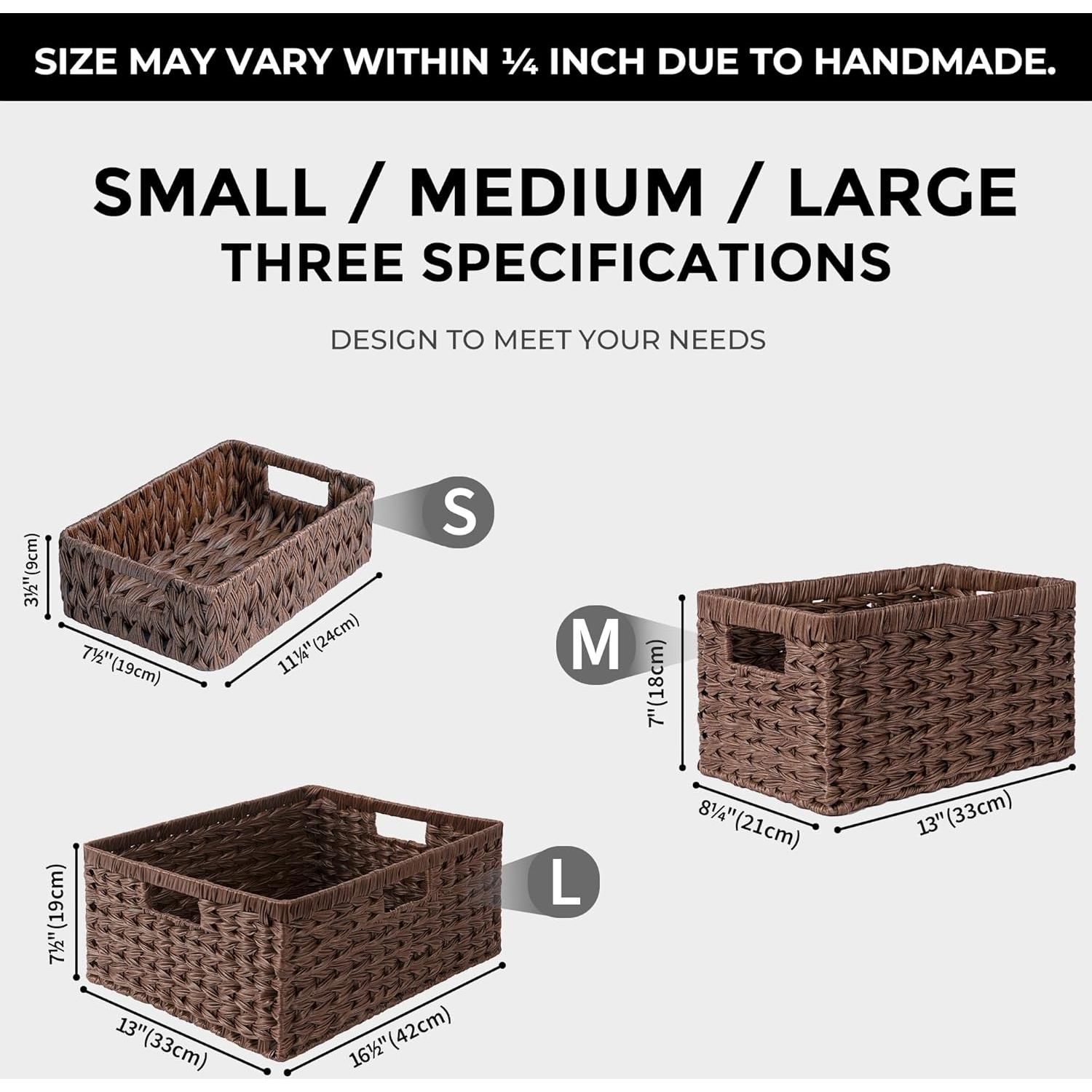 Cestas de Almacenamiento de Mimbre GRANNY SAYS - Paquete de 2