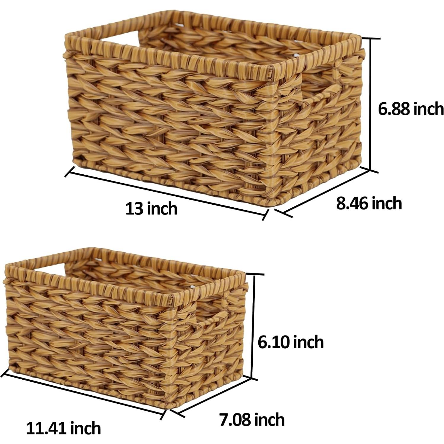 Cestas de Mimbre ORDELITE Set de 2 Rectangulares 33x21.5cm