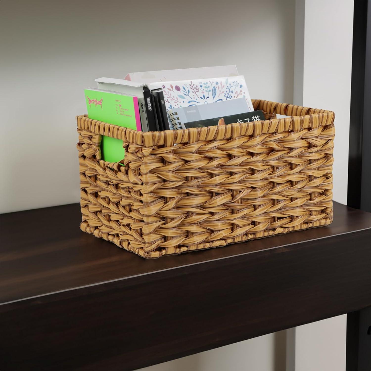 Cestas de Mimbre ORDELITE Set de 2 Rectangulares 33x21.5cm