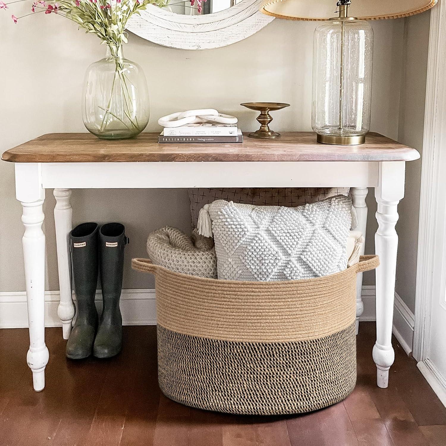 Cesta de Almacenamiento Extra Grande Goodpick 83L Yute 55x35cm