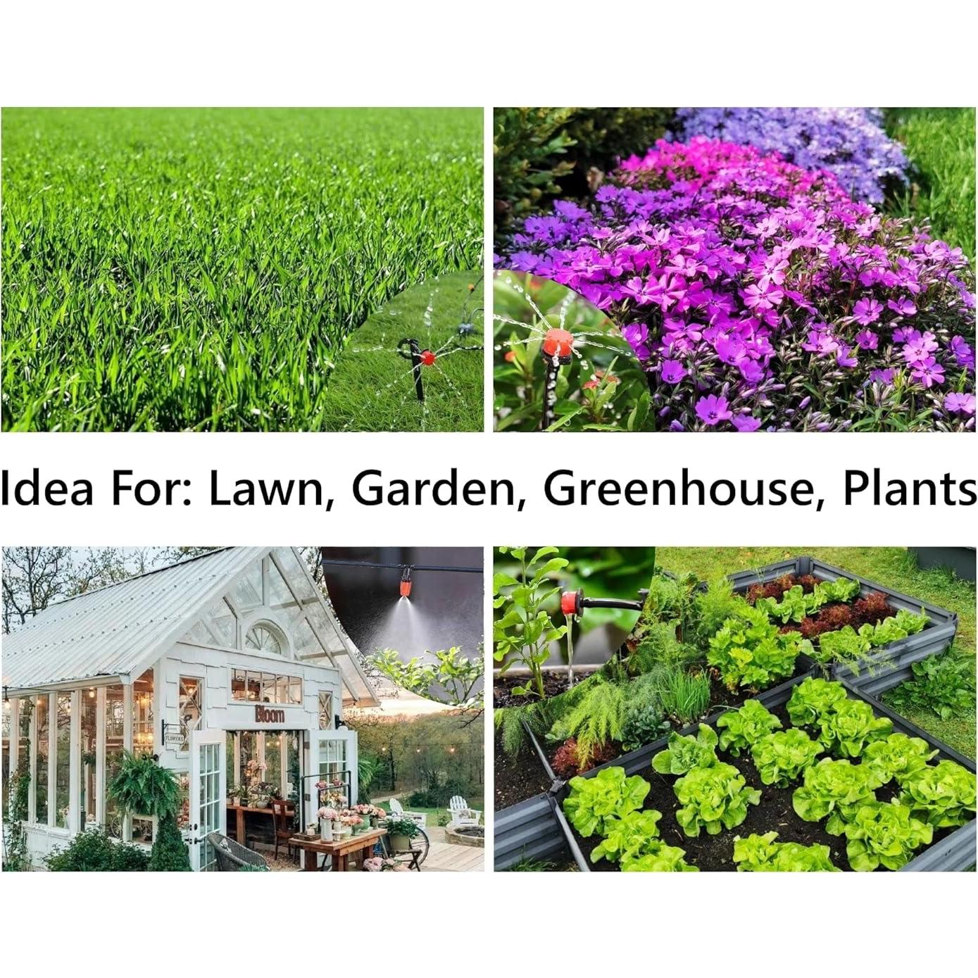 Kit de riego por goteo PEISONGFEI 50m automático jardín