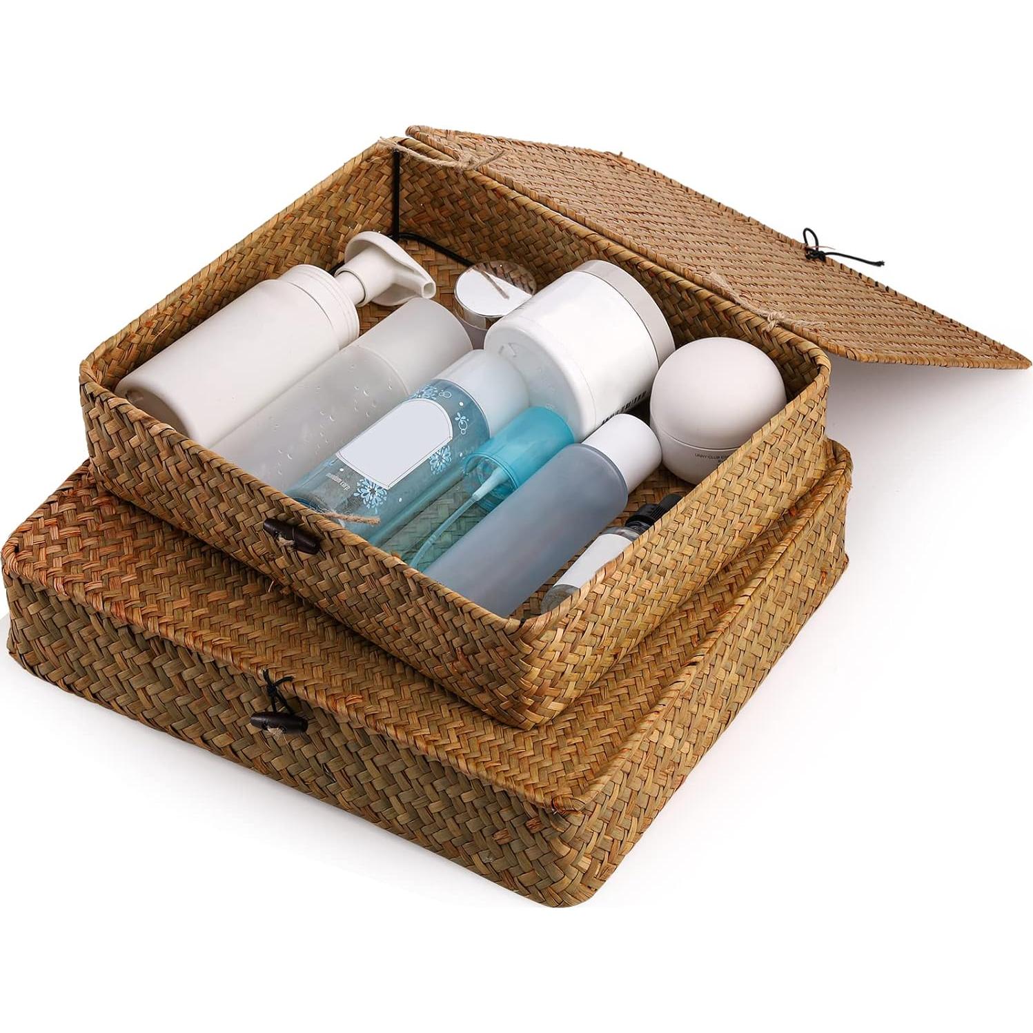 Cestas de Almacenamiento de Algas Marinas Elsjoy 2 Piezas