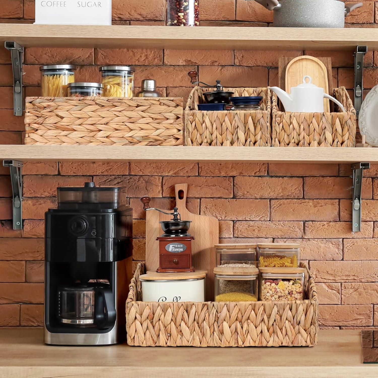 Cestas de Almacenamiento de Mimbre Ollieroo - Juego de 3