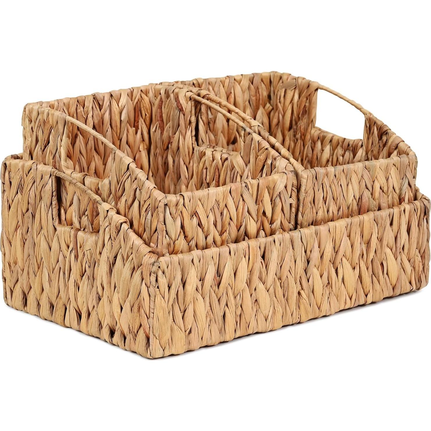 Cestas de Almacenamiento de Mimbre Ollieroo - Juego de 3